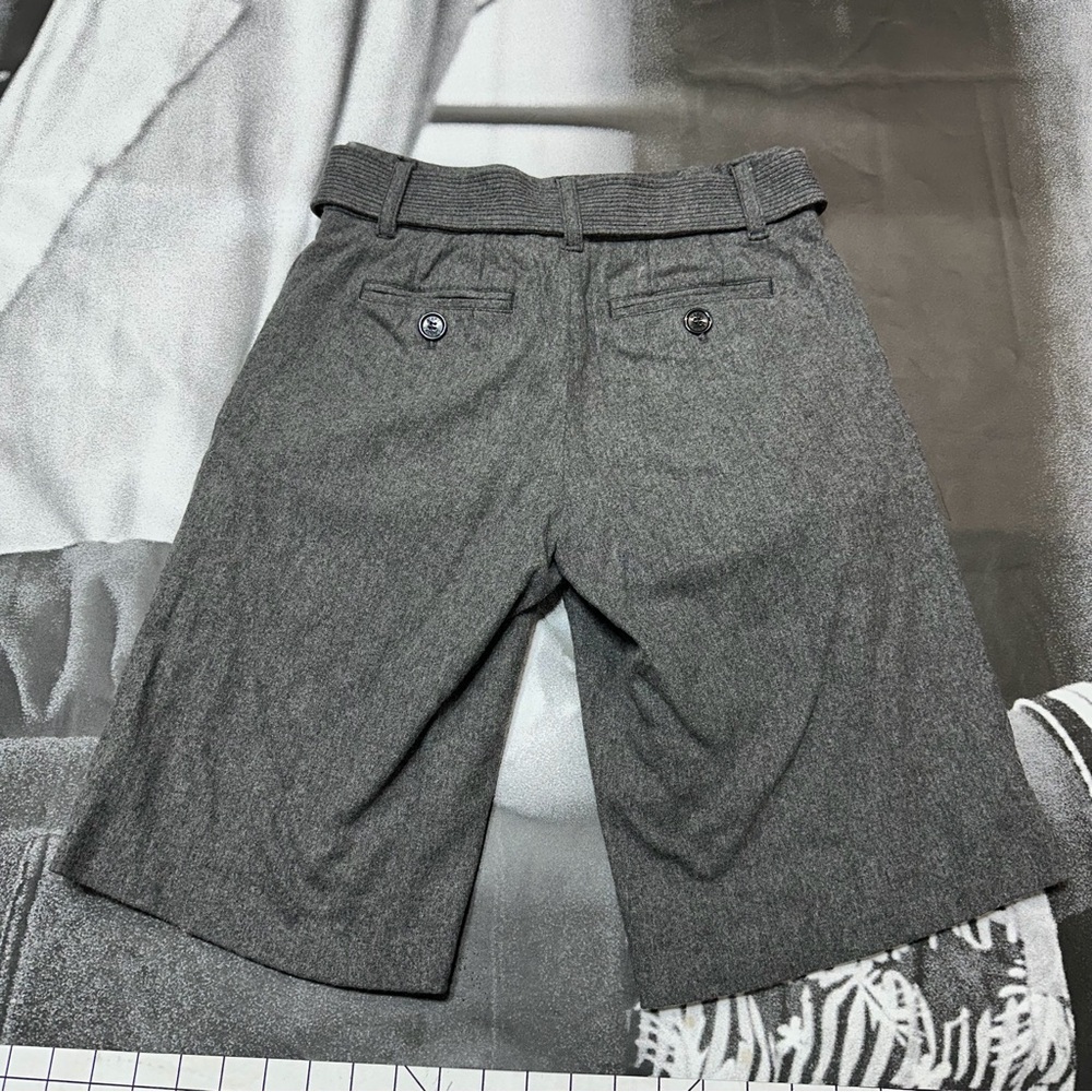 Marc Jacob’s Women’s Sz 4 Wool pleated Bermuda Shorts With Belt A37 - Picture 3 of 7